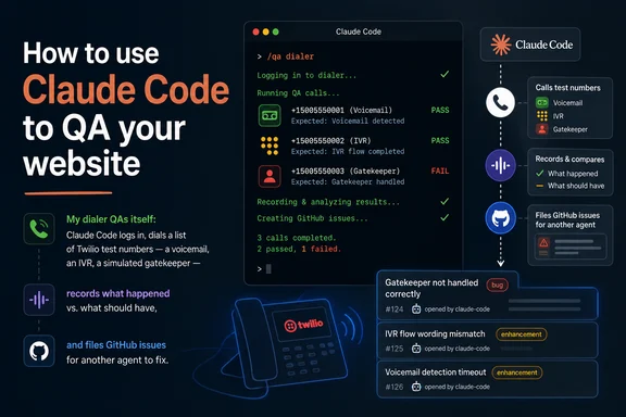How to use Claude Code to QA your website