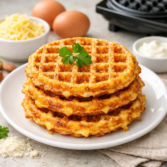 3 ingredient Keto Chaffle Recipe