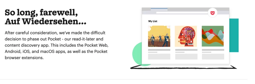 Mozilla is killing Pocket