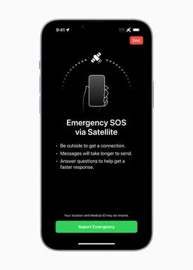 Emergency SOS via satellite available today on the iPhone 14 lineup in the US and Canada